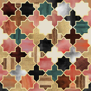 Twilight Moroccan - a textured tile pattern - large