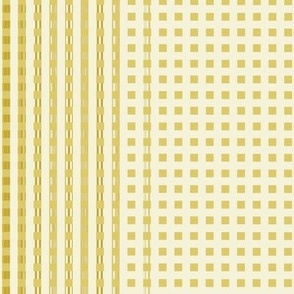 Modern Geometric Stripe - Yellow Monochrome