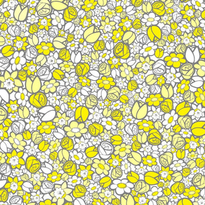 Gray and yellow Flowers