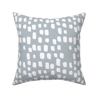 The minimalist Scandinavian spots abstract trend brush strokes boho nursery stone blue white