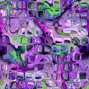 CHAOS SQUARE MOSAIC purple violet FLWRHT