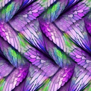 butterfly wings chevrons 1 purple violet FLWRHT