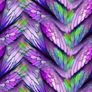 butterfly wings chevrons 2 purple violet FLWRHT