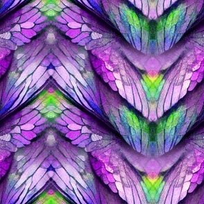 butterfly wings chevrons 3 purple violet FLWRHT