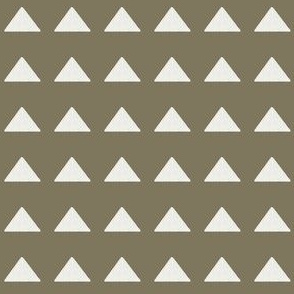 MINI SMALL mudcloth triangle fabric - boho hippie fabric, muted nursery fabric, neutral fabric - aloe sfx0620