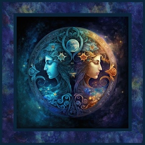 GEMINI PANEL FANTASY ZODIAC FLWRHT