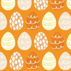 capri easter eggs + canary, blushy, orange, coral orange