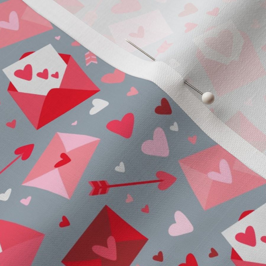 Valentine's Day Love Letters Gray