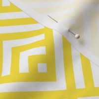 New Art Deco stripes diamonds Illuminating Yellow Wallpaper