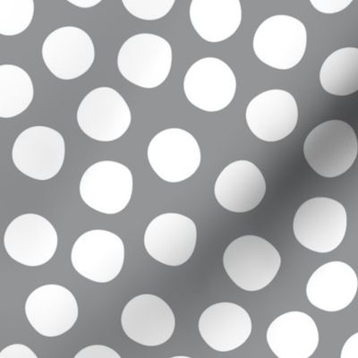 Organic random dots grey white