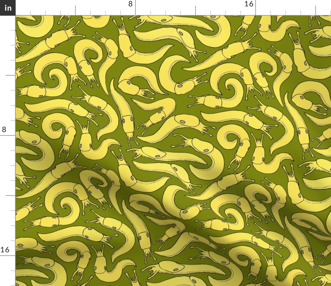 Banana Slugs Green Small Print