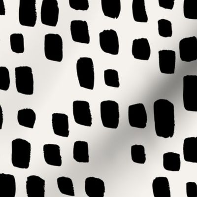 The minimalist Scandinavian spots abstract trend brush strokes boho nursery ivory off white black