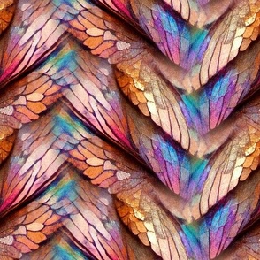 butterfly wings chevrons 2 autumn FLWRHT