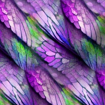 butterfly wings diagonal stripes purple violet FLWRHT