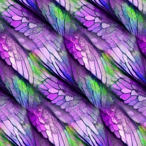 butterfly wings diagonal stripes purple violet FLWRHT