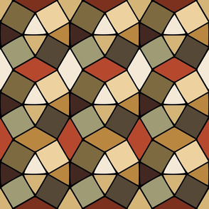 honeycomb - geometric shapes - roycroft on black