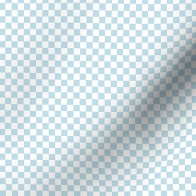 Pale Blue and White Check