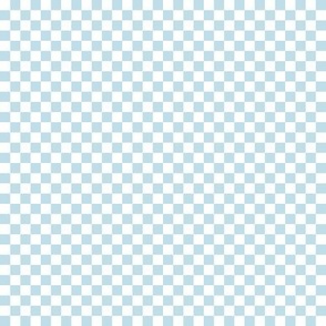 Pale Blue and White Check