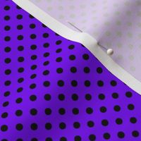 Small Black Polka Dots on Purple
