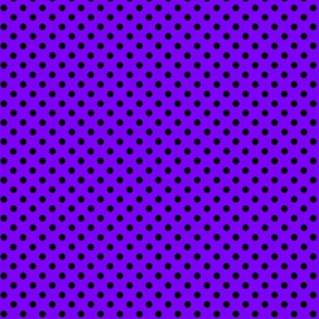 Small Black Polka Dots on Purple