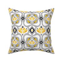 Eastlyn - Ikat Geometric Grey Large Scale