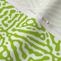 Triangle lines Turing design #3 -  lime green and white