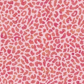 Pink on pink leopard spots