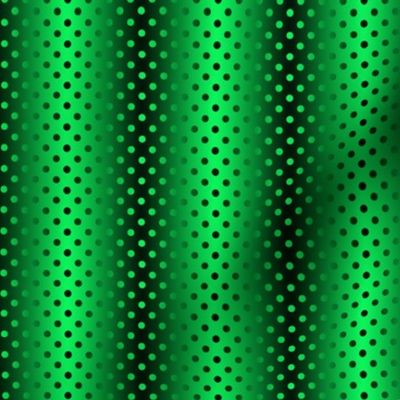 Shimmering Polka Dots Green and Black
