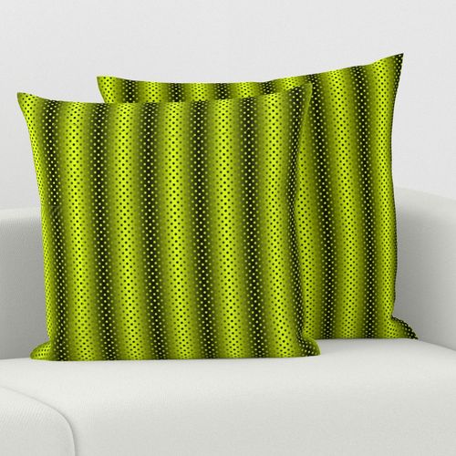 Shimmering Polka Dots Chartreuse Green and Black