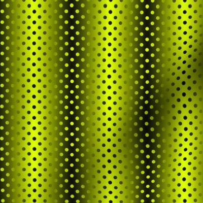 Shimmering Polka Dots Chartreuse Green and Black