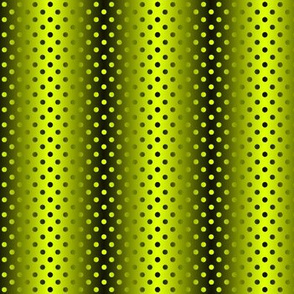 Shimmering Polka Dots Chartreuse Green and Black