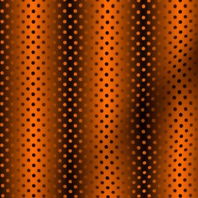 Shimmering Polka Dots Orange and Black