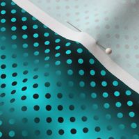 Shimmering Polka Dots Turquoise and Black