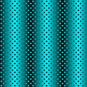 Shimmering Polka Dots Turquoise and Black