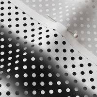 Shimmering Polka Dots Black and White