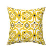 Eastlyn - Ikat Geometric Yellow Large Scale