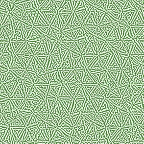 tiny triangles Turing texture #3 - green and white