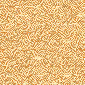 tiny triangles Turing texture #3 - orange and white