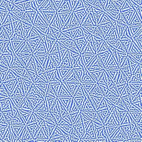 tiny triangles Turing texture #3 - blue and white