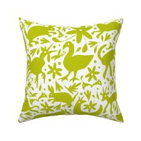 Mexico Springtime: LemonLime on White (Large Scale)