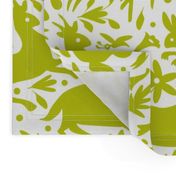 Mexico Springtime: LemonLime on White (Large Scale)