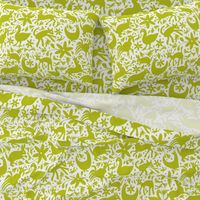 Mexico Springtime: LemonLime on White (Large Scale)