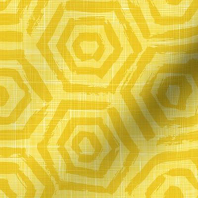 yellow hexagons solid