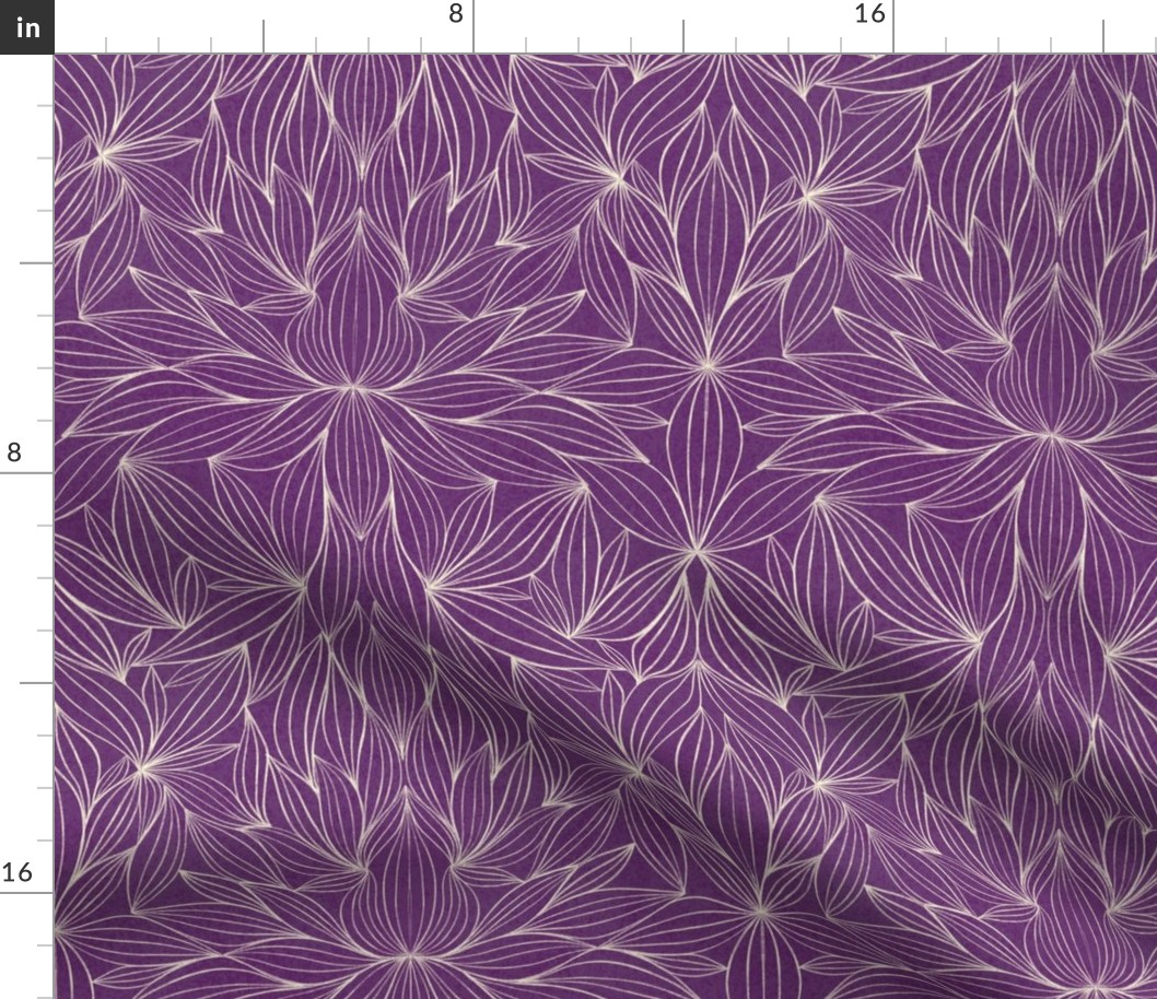 Symmetrical leaves - purple