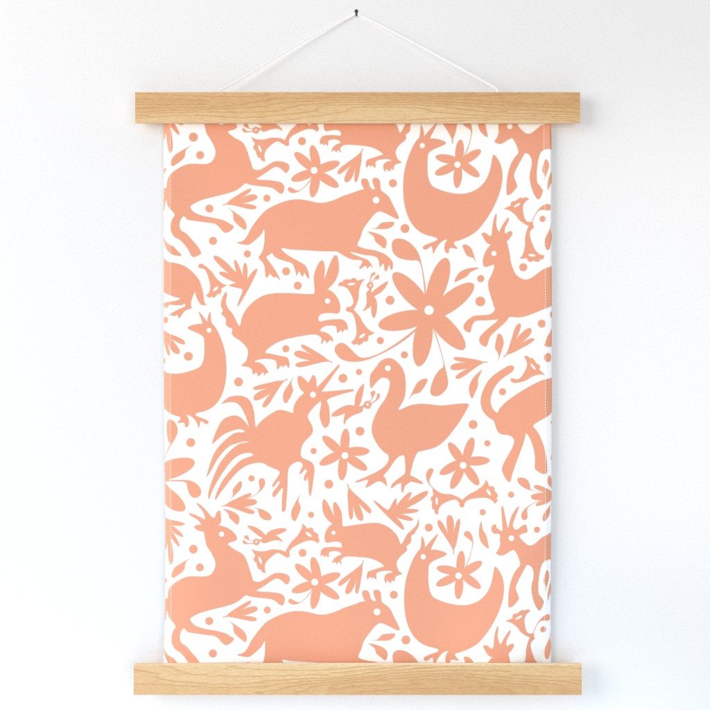 Mexico Springtime: Peach on White (Large Scale)