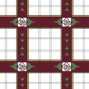 Plaid of Roses | Spice Cabinet