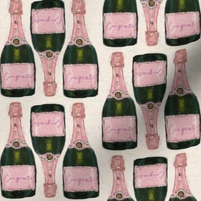 Congrats champagne bottles 