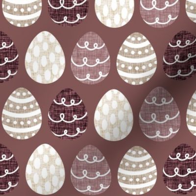 rosewood easter eggs + stone, rosewood, champagne, dusty rose