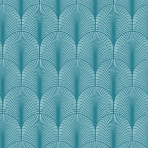 Scalloped - Teal Blue
