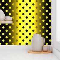 Shimmering Polka Dots Gold and Black